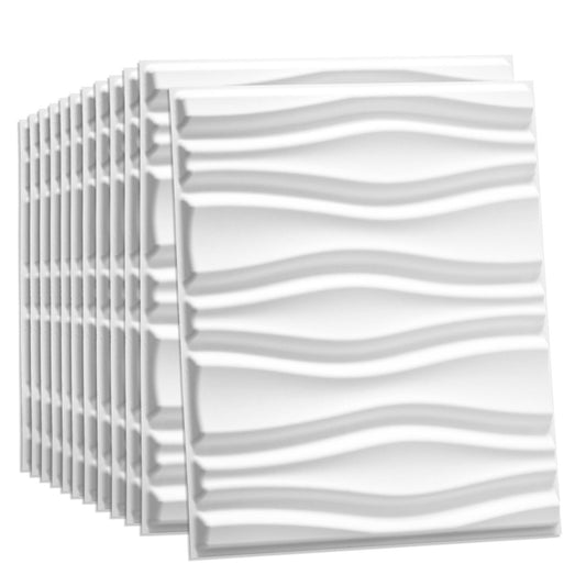 W3DP0011 - GA-WA14 Flows Eco Friendly 3D Wall Panels Decorative Tiles - 50x50 cm - 12 Boards (for 3 sqm2)
