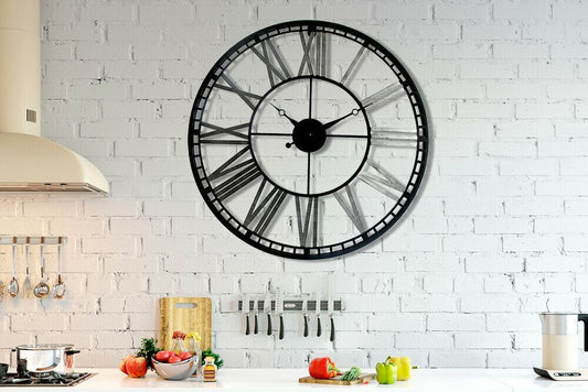 WC2127 - Walplus Industrial Iron Wall Clock - 70 cm / 27.5 in