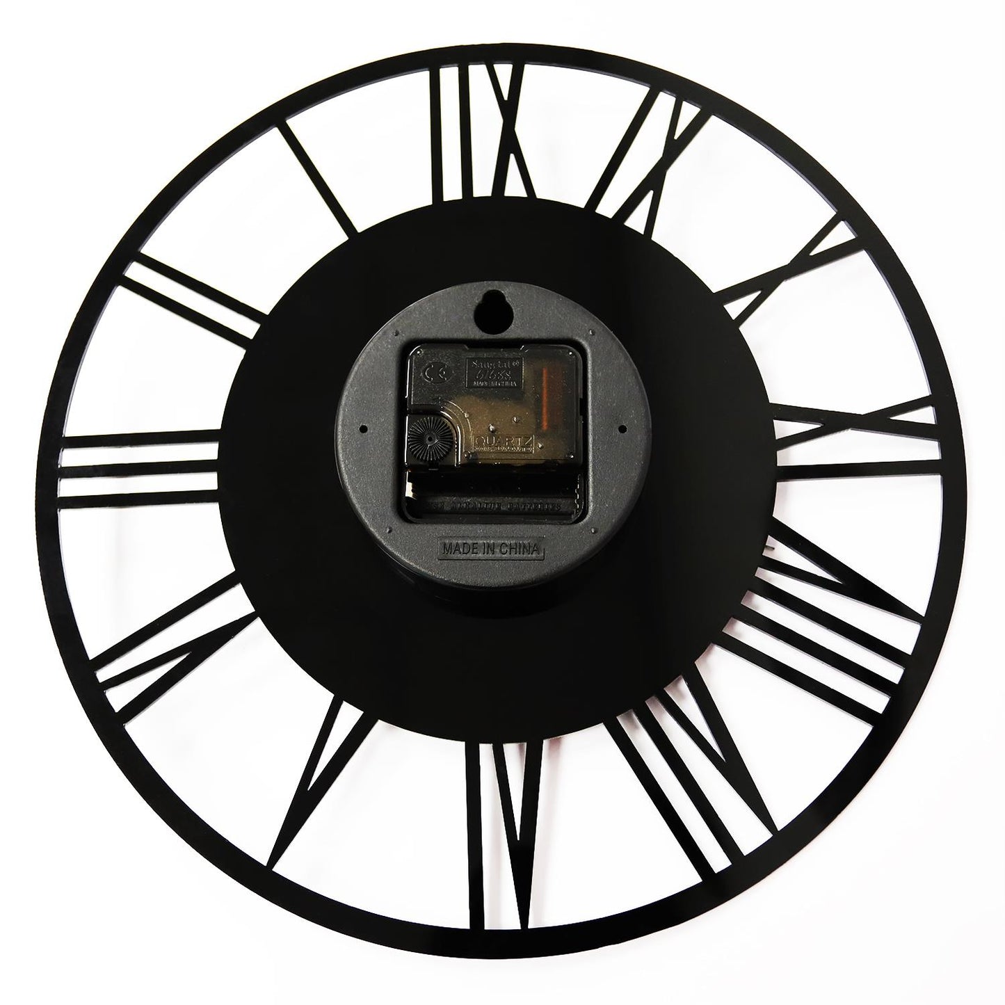 WC2134 - Acrylic Gloss Roman Wall Clock Black - 30 cm / 11.8 in