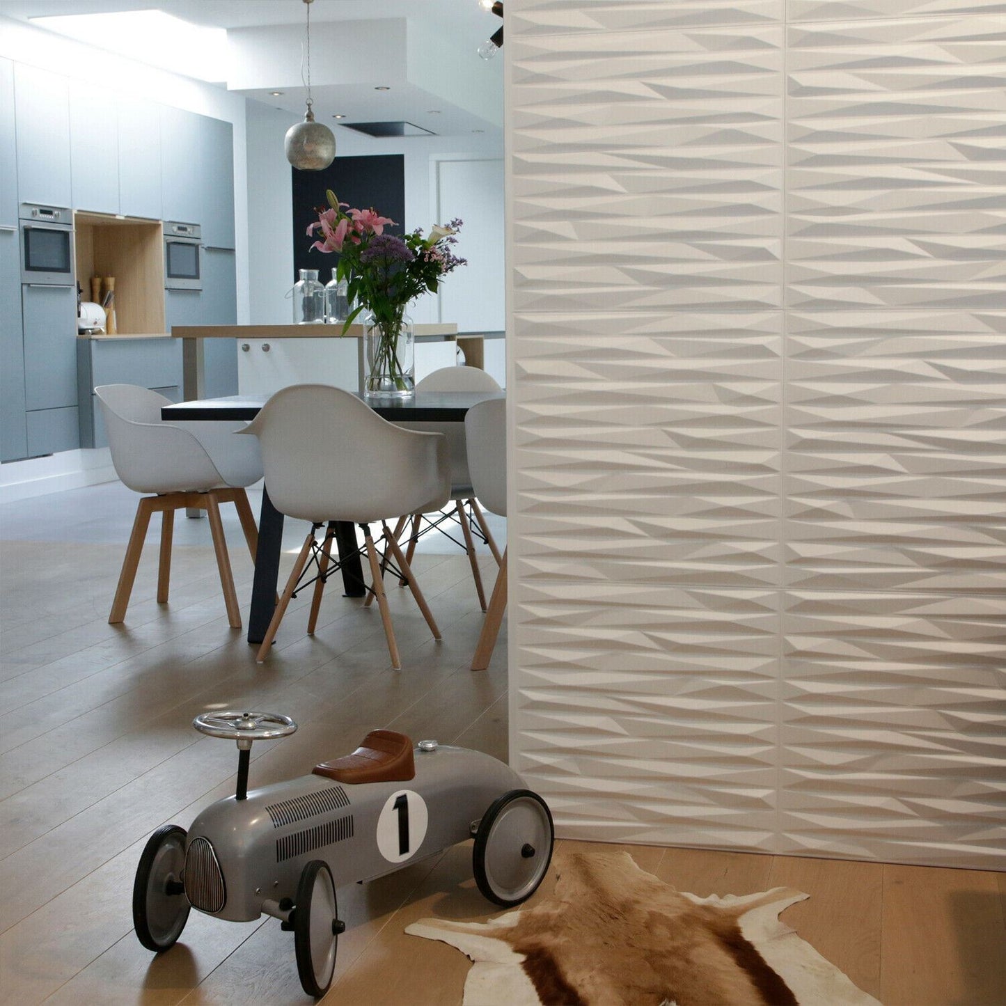 W3DP0017 - GA-WA24 Valeria Eco Friendly 3D Wall Panels Decorative Tiles - 50x50 cm - 12 Boards (for 3 sqm2)