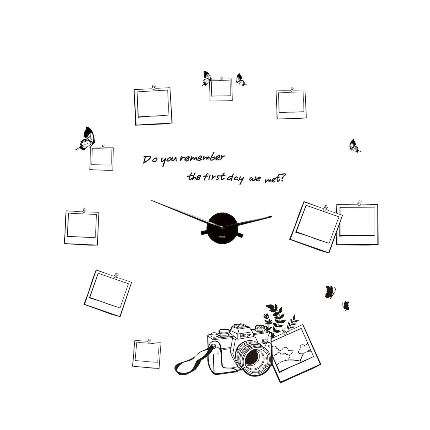WC2108 - COM - WS4021 + WC2050 - Photo Frame Wall Clock