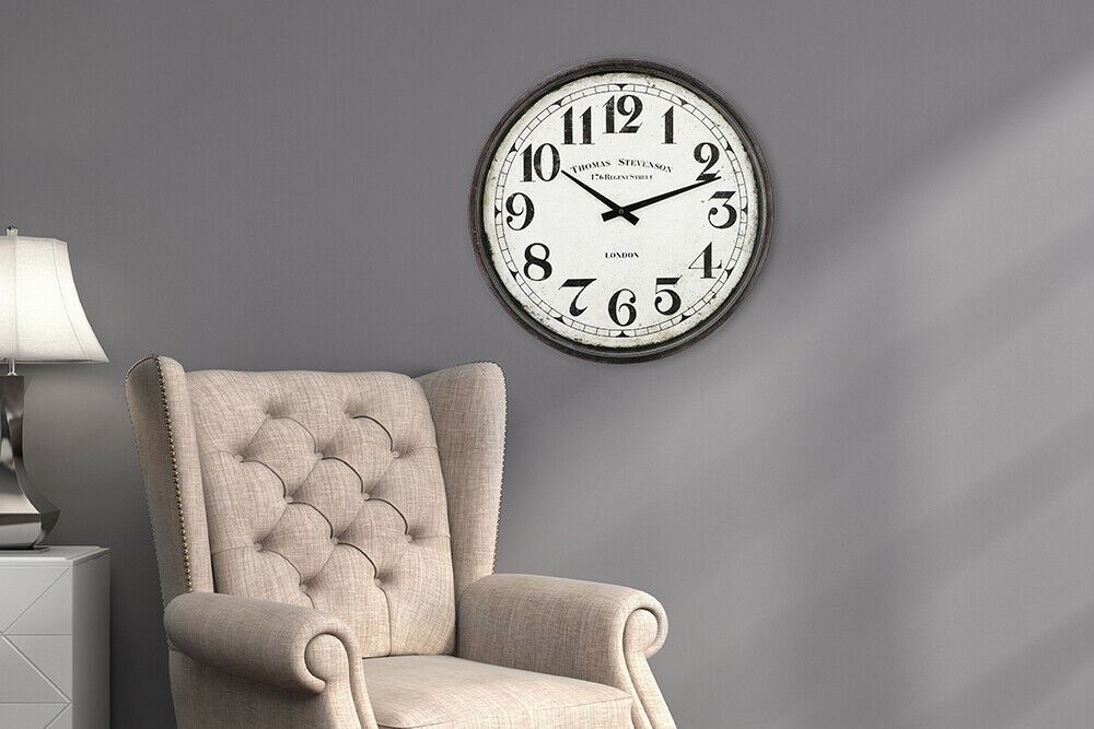 WC2125 - Vintage Metal Wall Clock - 40 cm / 15.7 in