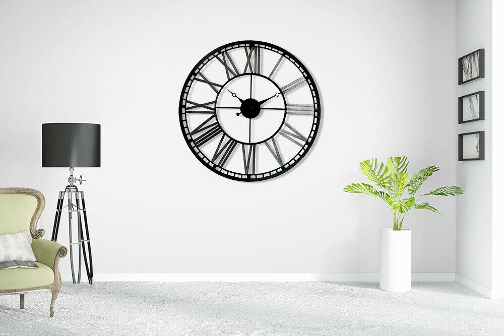 WC2127 - Walplus Industrial Iron Wall Clock - 70 cm / 27.5 in