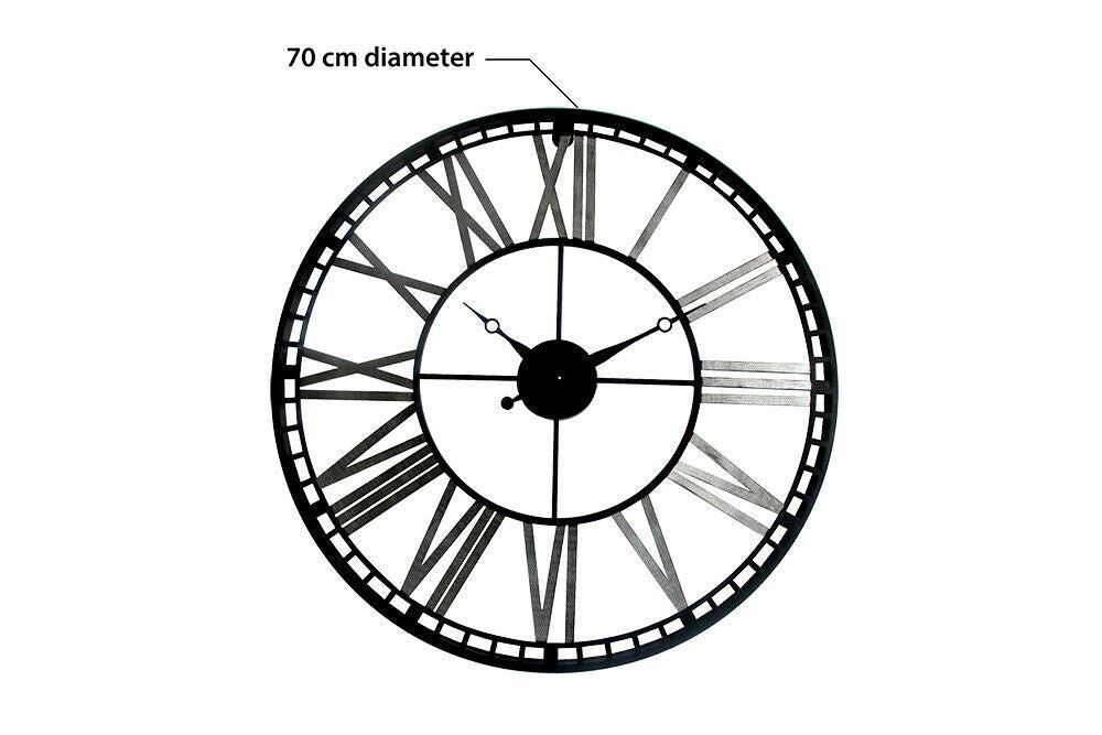 WC2127 - Walplus Industrial Iron Wall Clock - 70 cm / 27.5 in