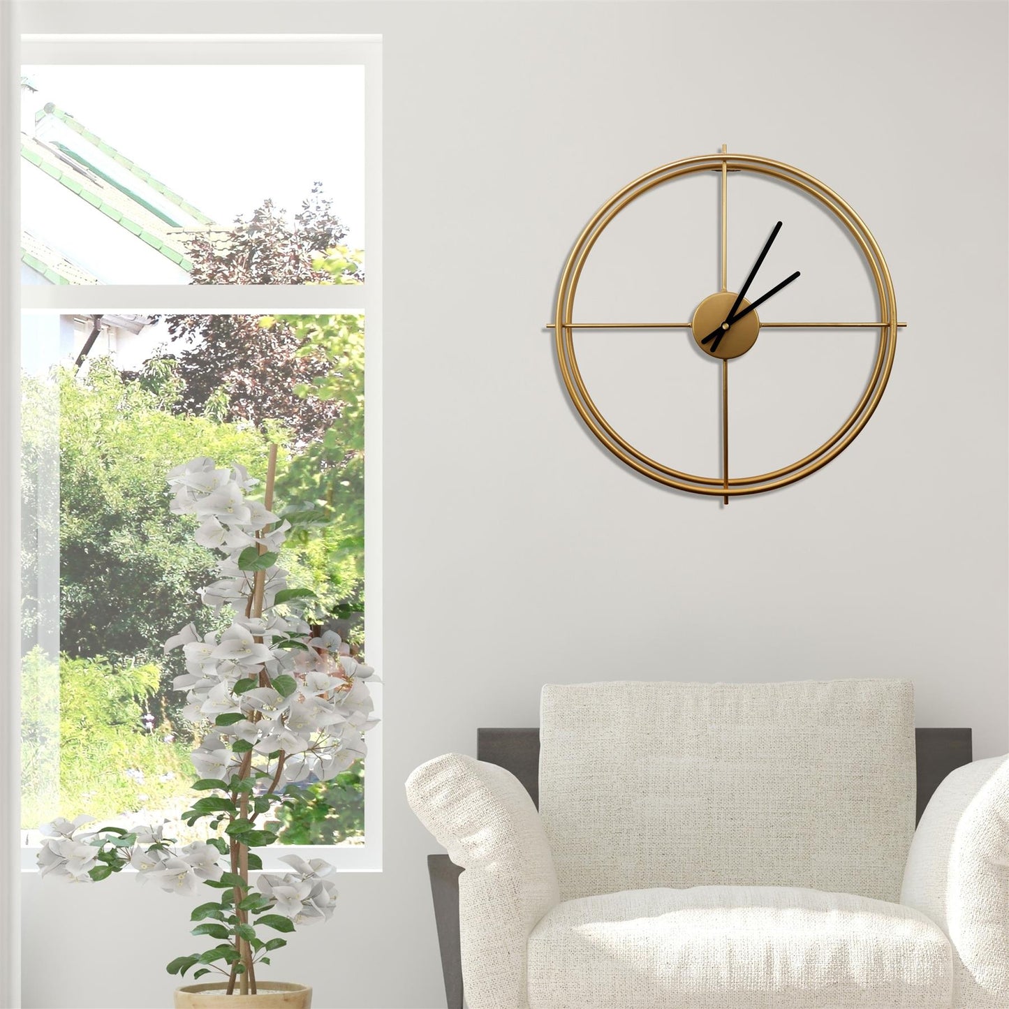 WC2137 - Gold Larry's Minimalist Iron Wall Clock - 50 cm / 19.7 in