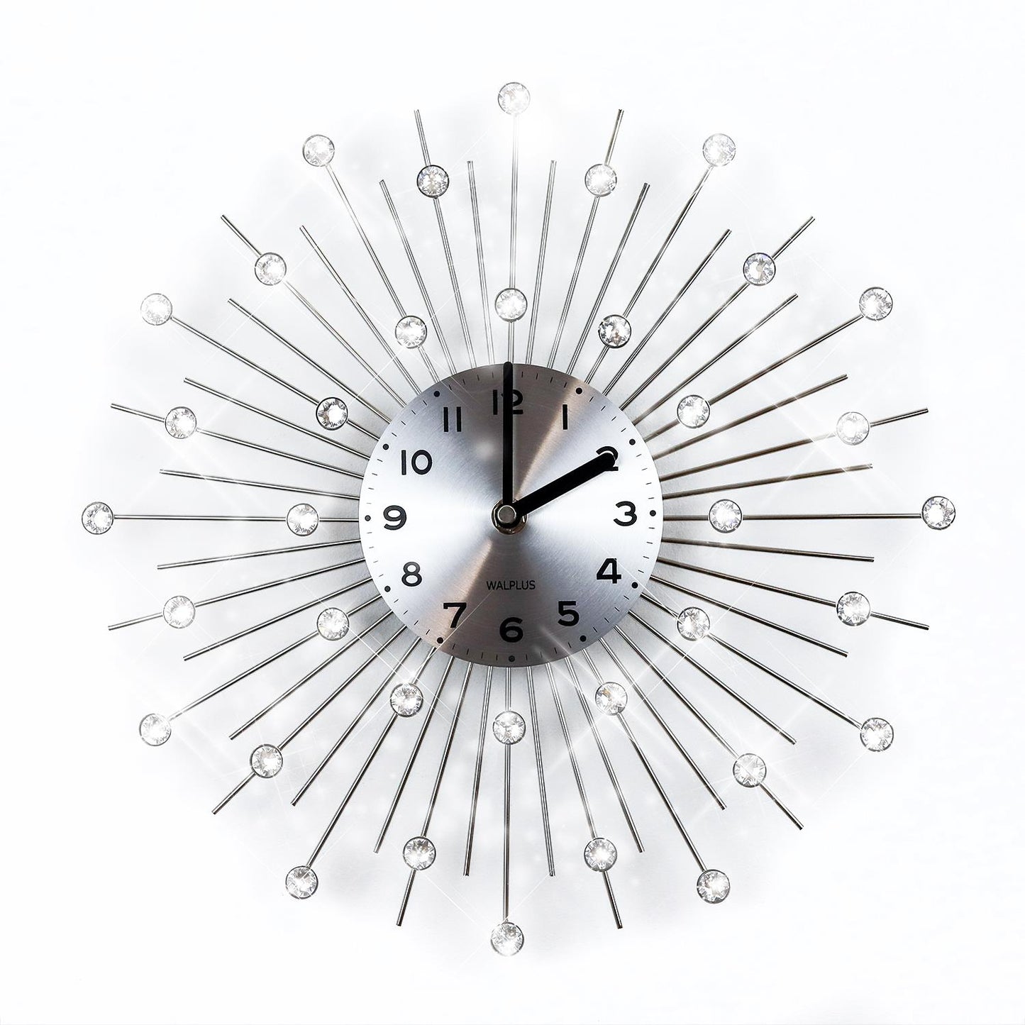 WC2135 - Peacock Crystal Clock with Swarovski Elements - 33 cm / 13 in