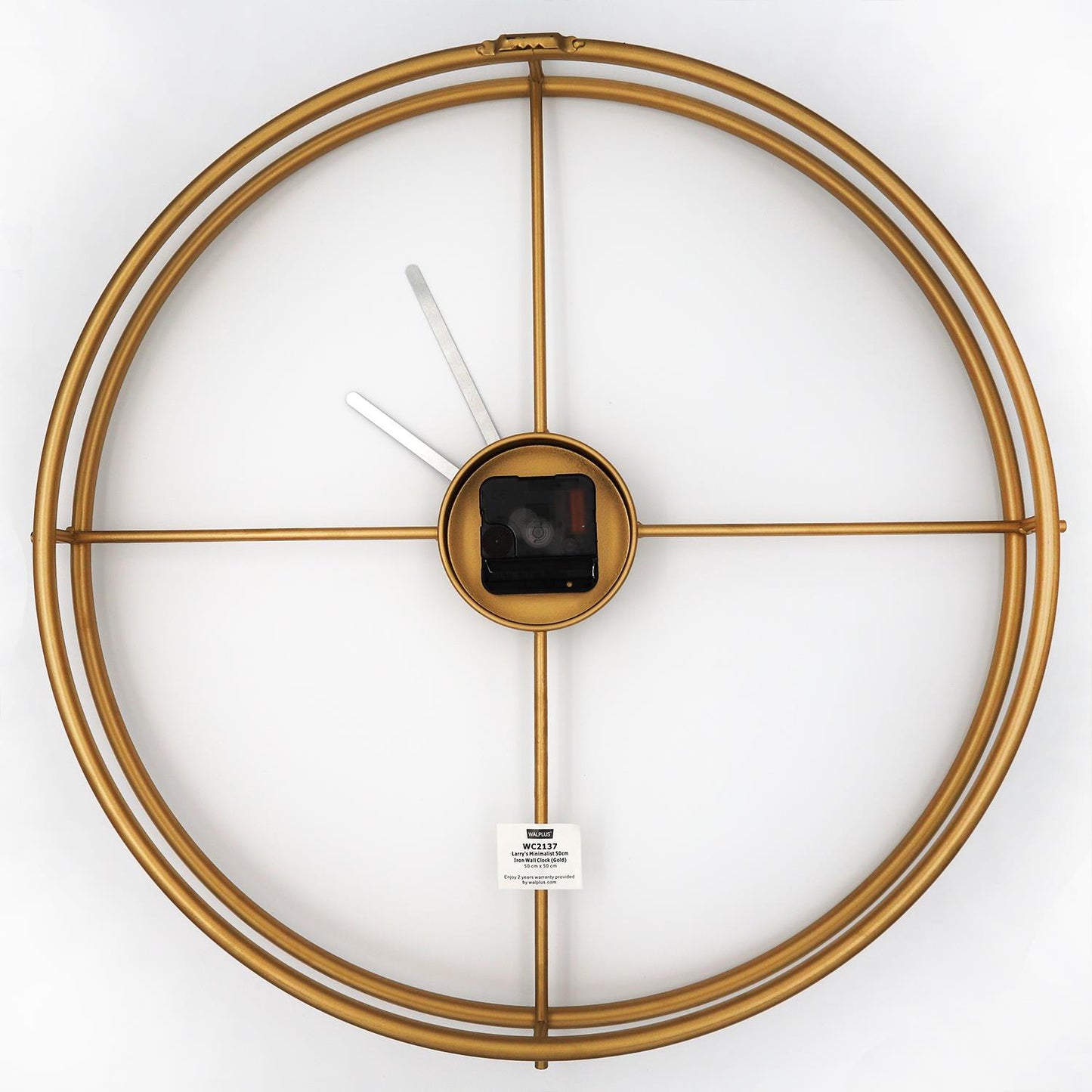 WC2137 - Gold Larry's Minimalist Iron Wall Clock - 50 cm / 19.7 in