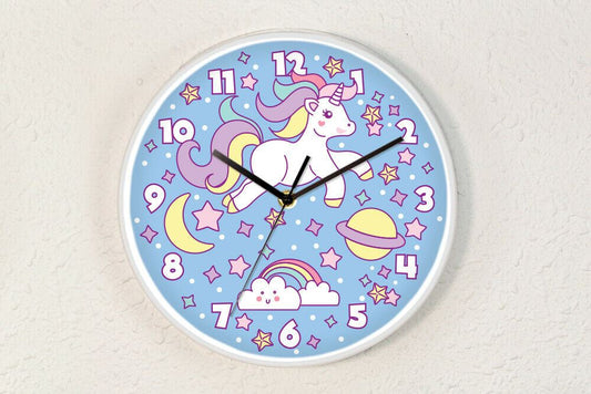 WC2095 - Magic Unicorn Children Clock - 25 cm / 9.8 in