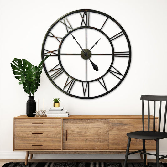 WC2064 - Roman No. Iron Wall Clock - 100 cm / 39.4 in