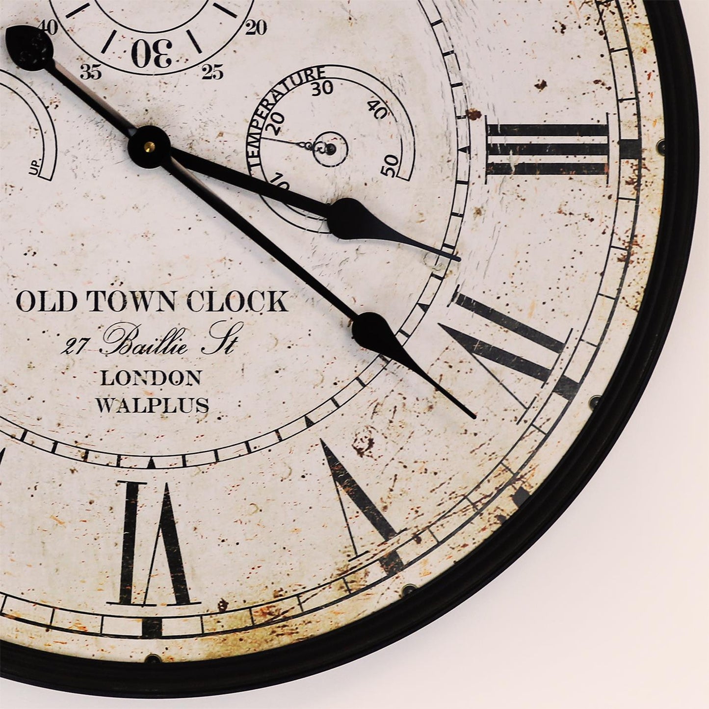 WC2130 - Vintage Rusty looked Metal Wall Clock - 60 cm / 23.6 in