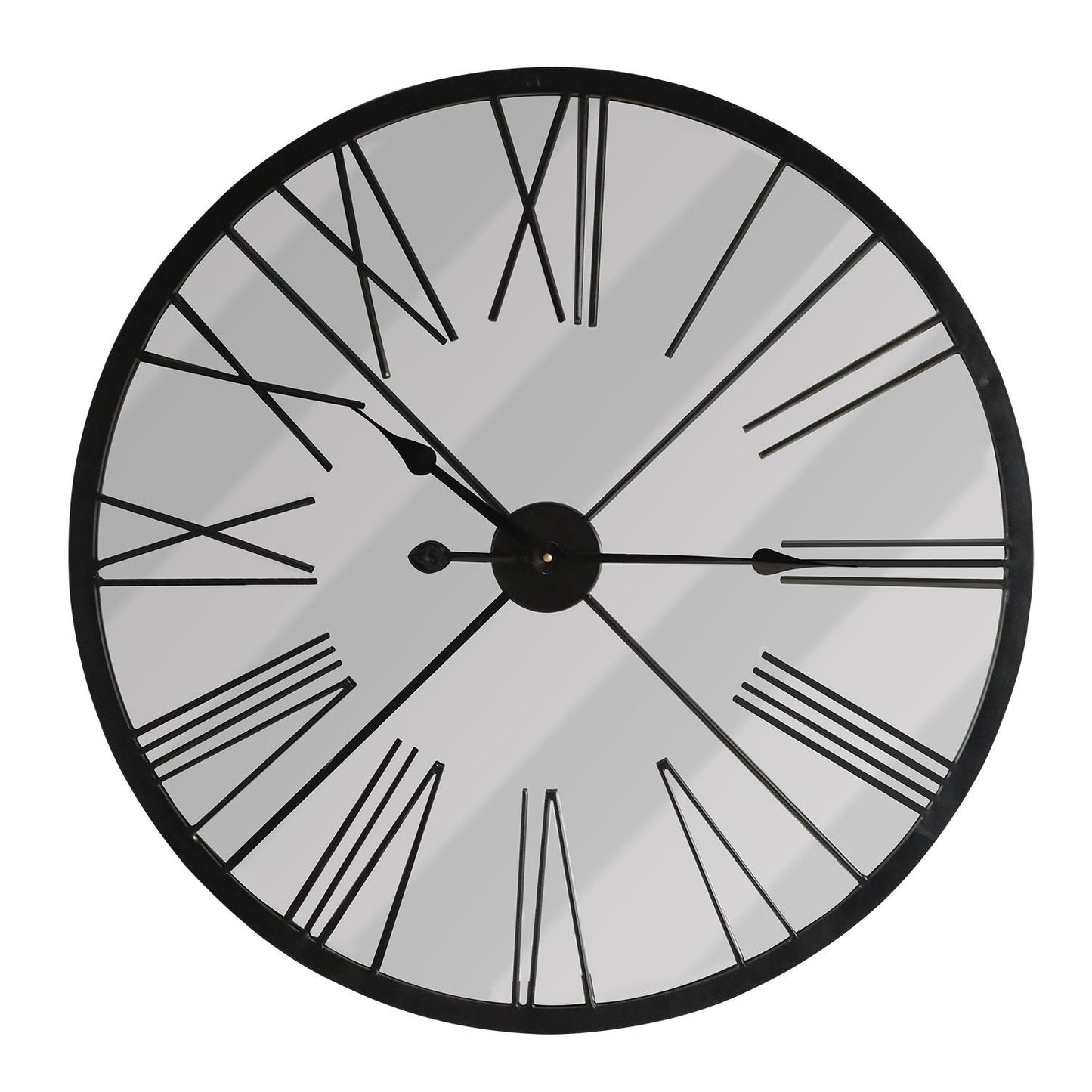 WC2133 - Walplus Rustic Metal Mirror Wall Clock - 70 cm / 27.5 in